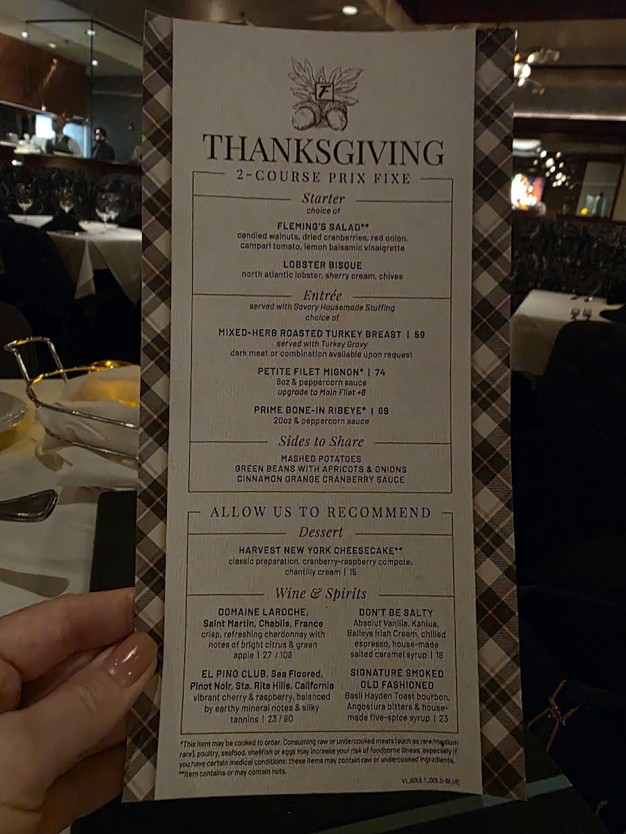 Menu Fleming’S Prime Steakhouse & Wine Bar-1