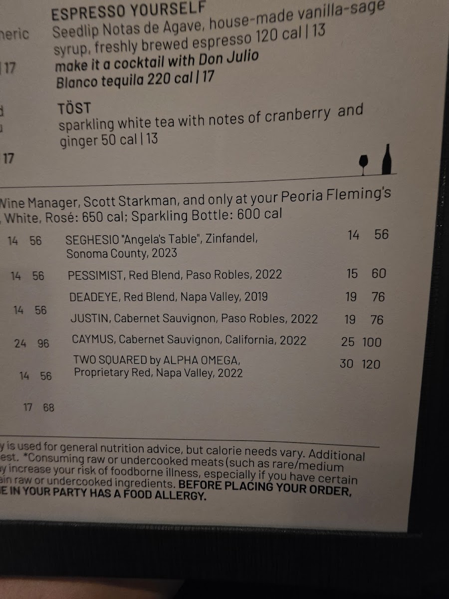 Menu Fleming’S Prime Steakhouse & Wine Bar-2